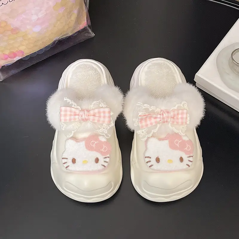 2025 Winter Cute Cartoon Furry Shoes for Women