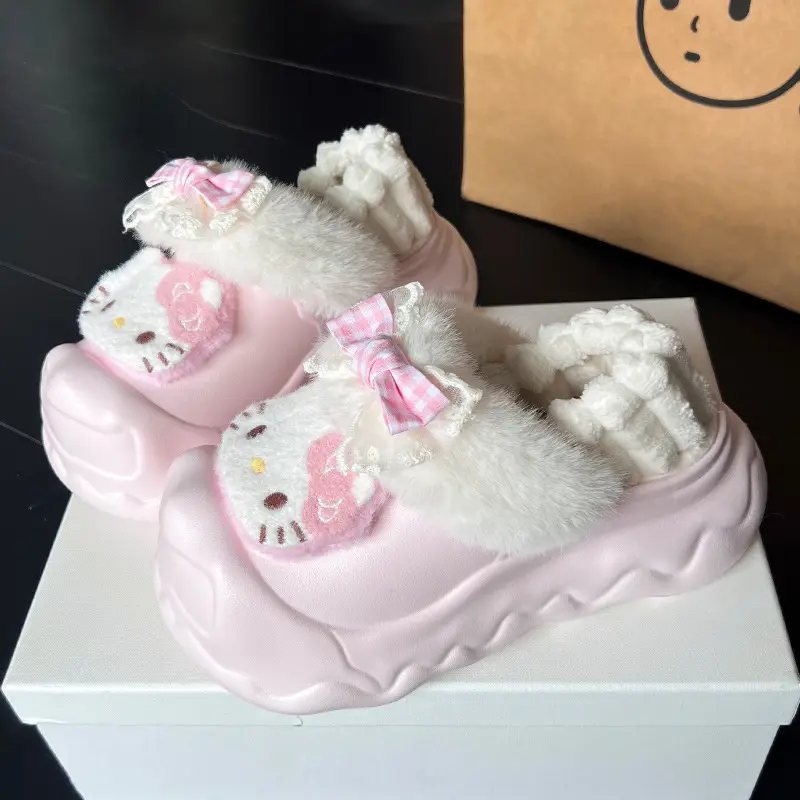 2025 Winter Cute Cartoon Furry Shoes for Women