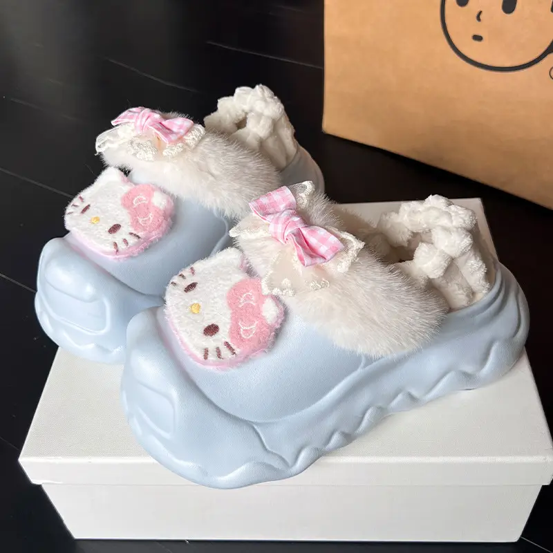 2025 Winter Cute Cartoon Furry Shoes for Women