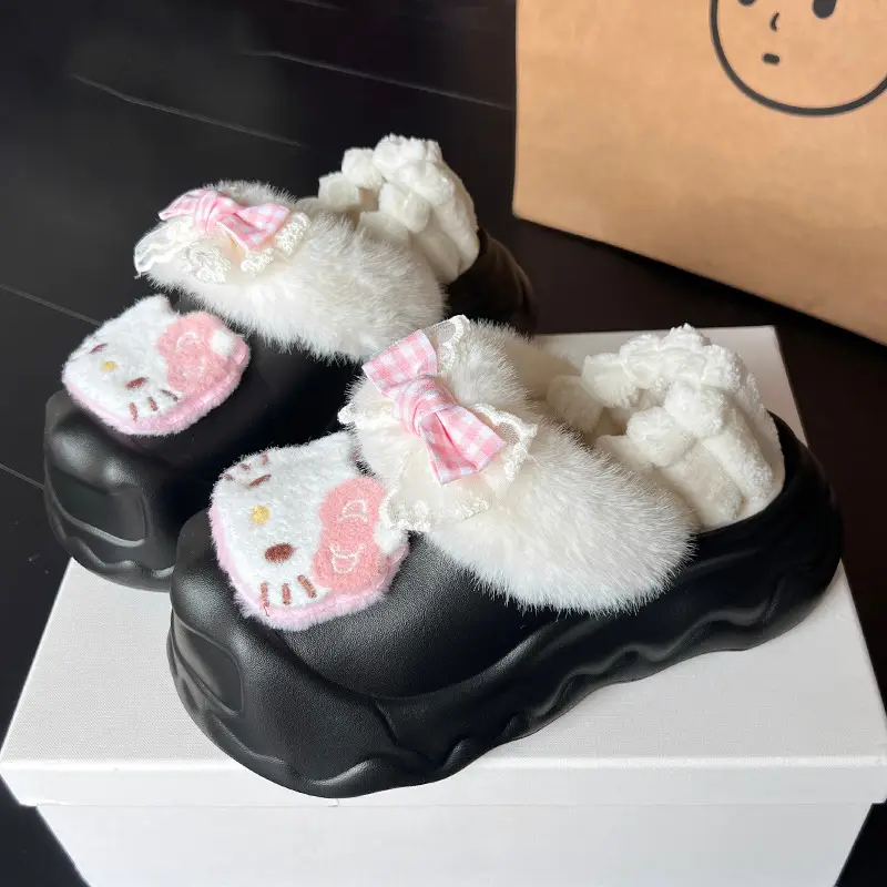 2025 Winter Cute Cartoon Furry Shoes for Women