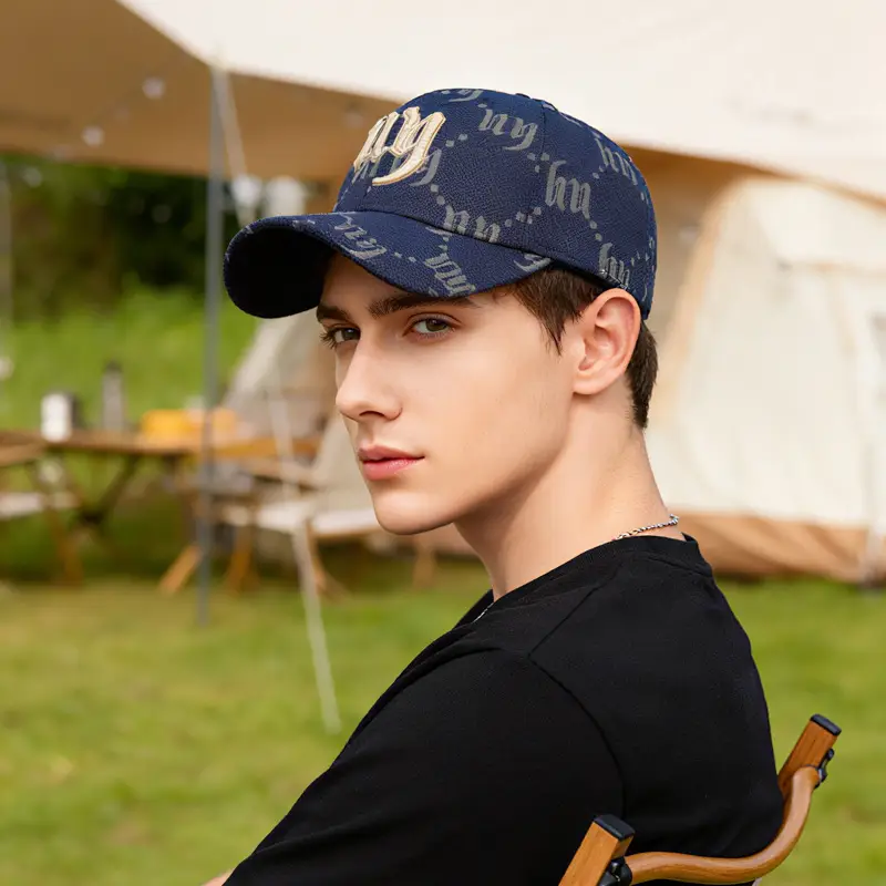 Unisex Embroidered Baseball Cap with Full Print - Image 9