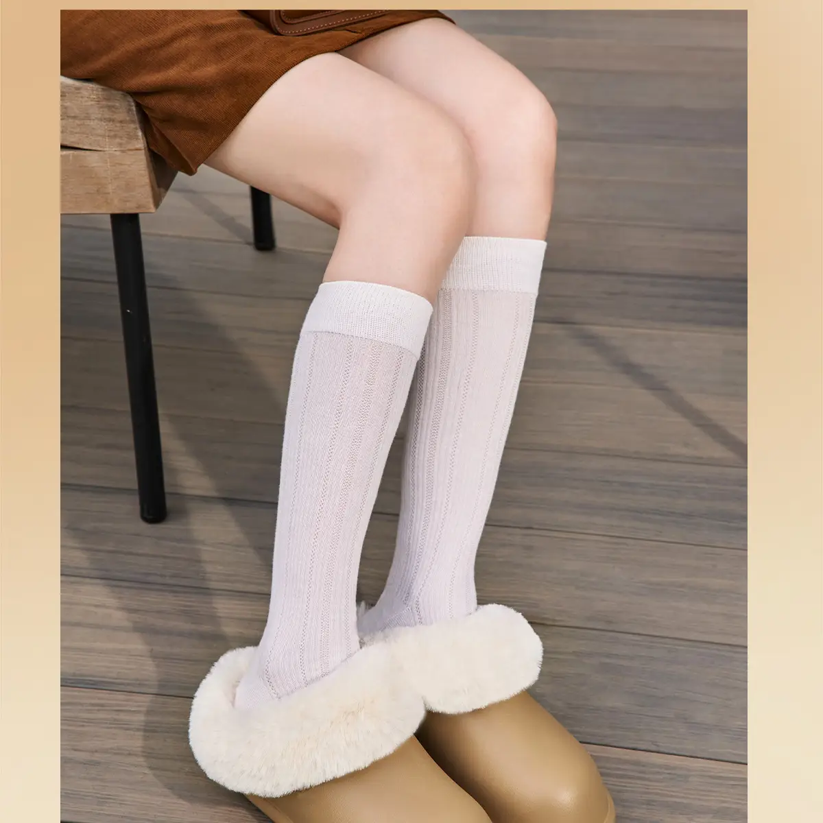 Women Waterproof Cotton Slippers Autumn Winter Warm Thick-Soled — feature 19