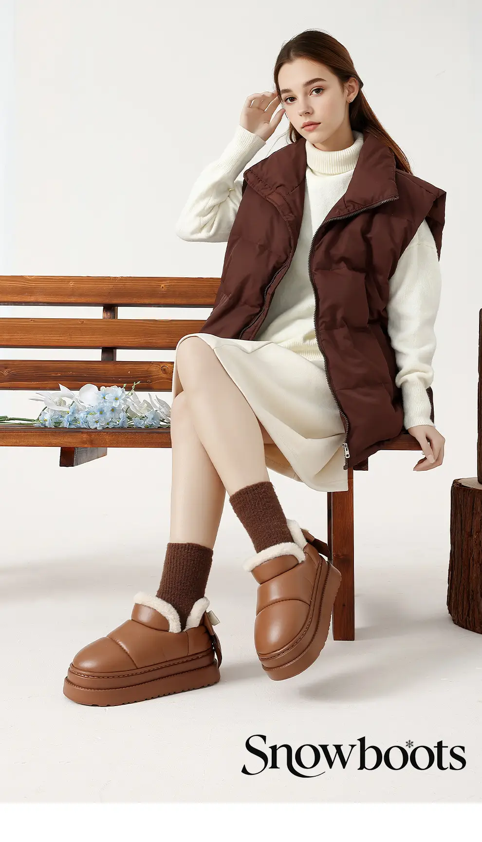 Women's Winter Plush Snow Boots with Heel — feature 10