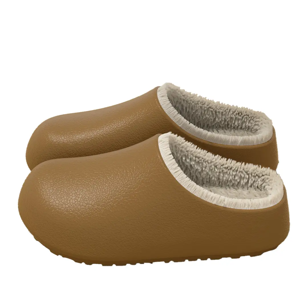 Medical Special Waterproof Cotton Slippers for Women for Outer Wear in Winter New Style Surgical Room Fleece-Lined Warm Anti-Slip Cotton Slippers for Women — feature 25