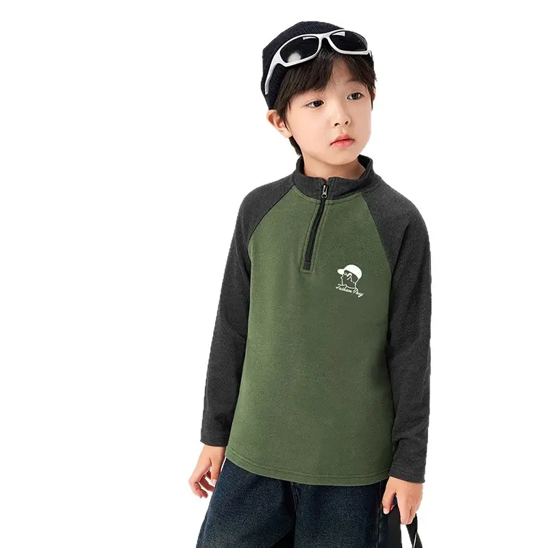 Kids New York Yankees Half Turtleneck Sweatshirt Grey Black - Image 32