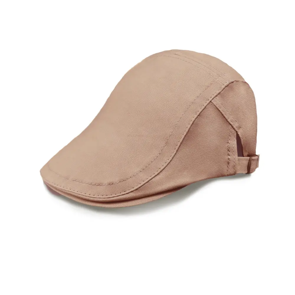 White British Unisex Newsboy Cap Adjustable Cotton Forward Cap Flat Cap - Image 5
