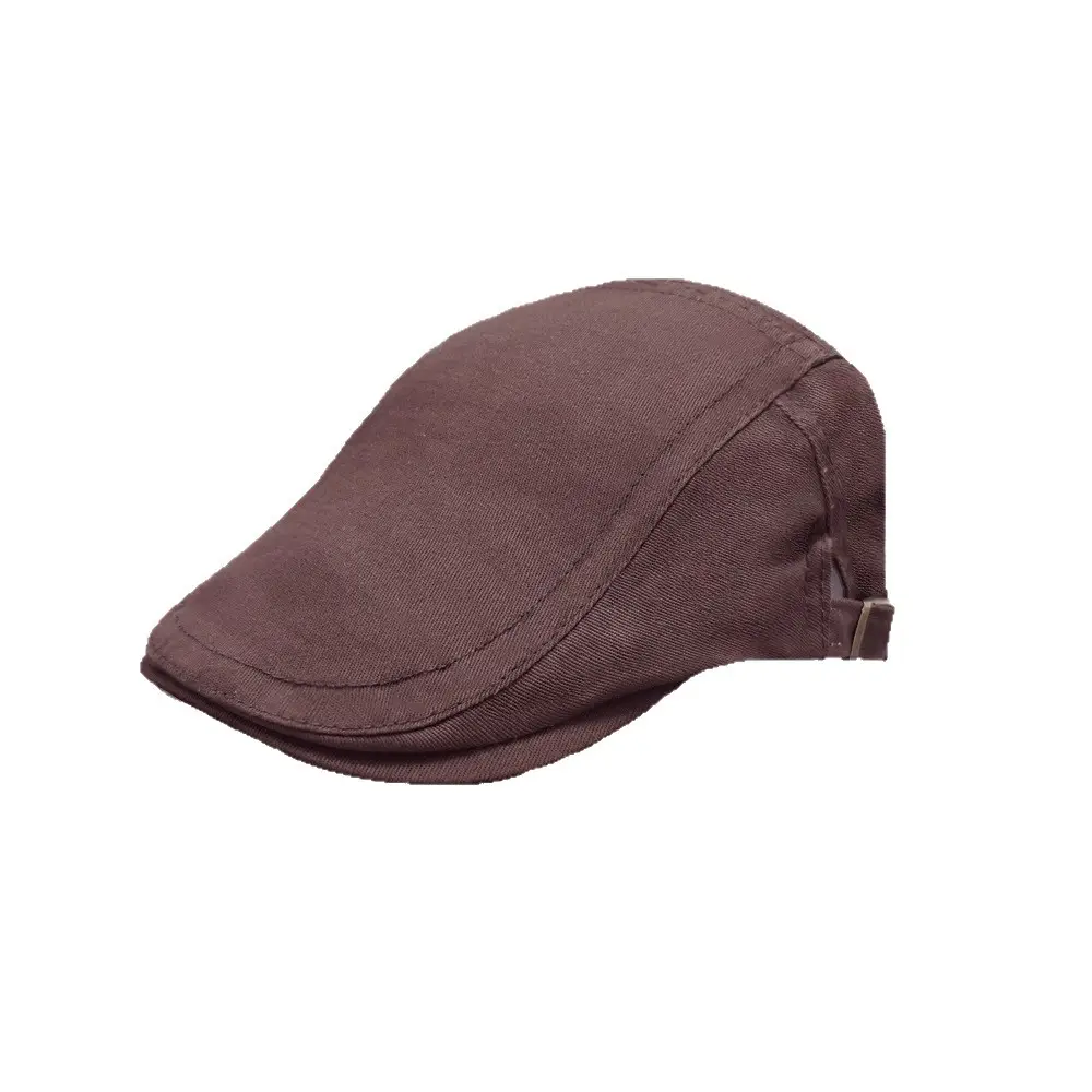White British Unisex Newsboy Cap Adjustable Cotton Forward Cap Flat Cap - Image 4