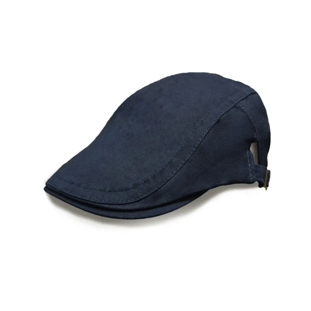 White British Unisex Newsboy Cap Adjustable Cotton Forward Cap Flat Cap - Image 6