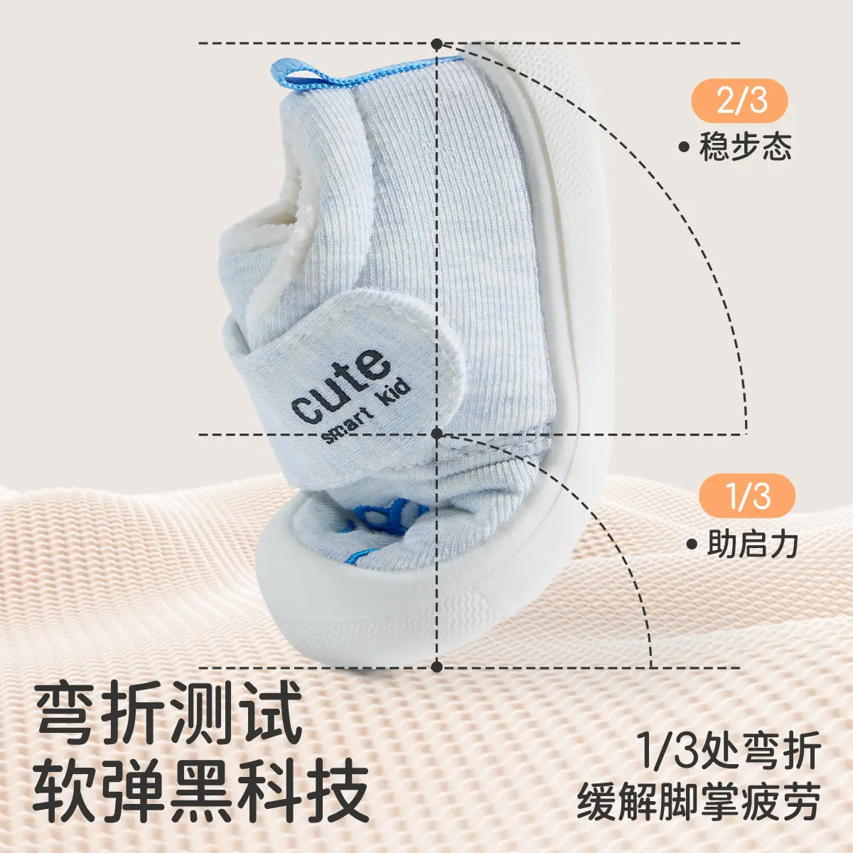 Jingqi Toddler Shoes Fleece Lined 2025 Winter Blue