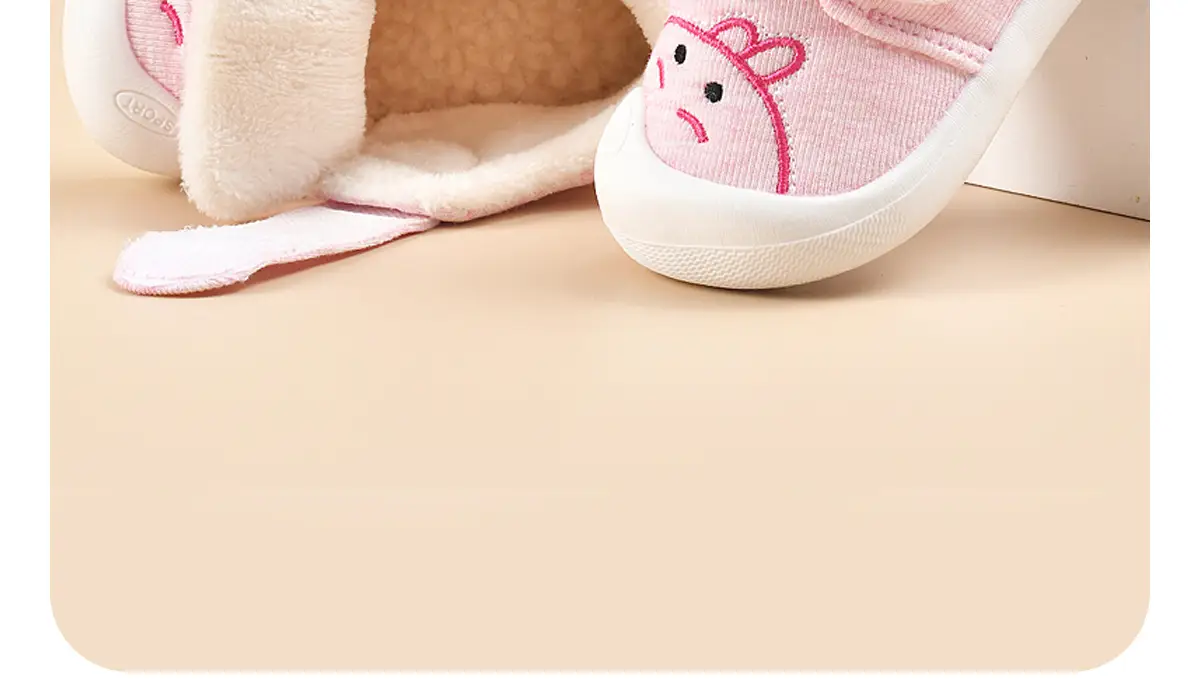 Jingqi Toddler Shoes Fleece Lined 2025 Winter Blue — feature 24