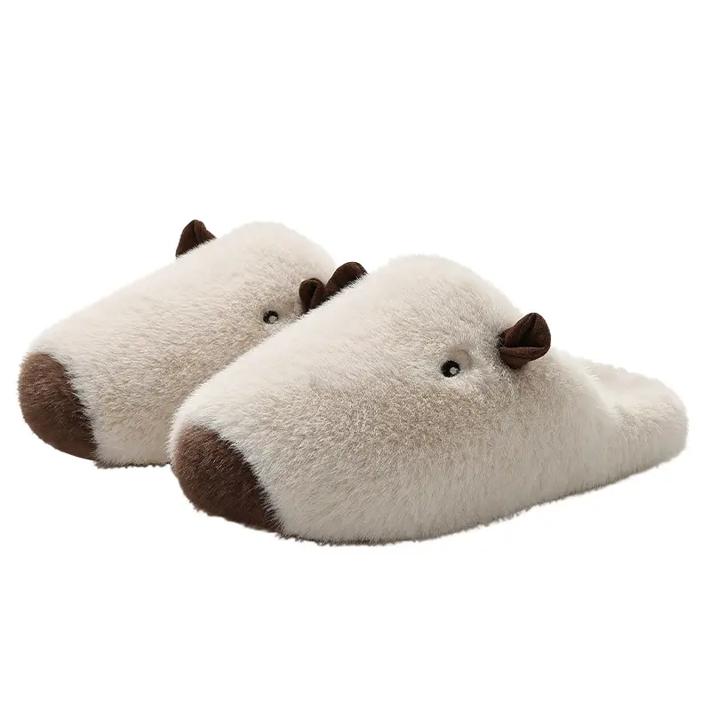 Kapibala Cartoon Cotton Slippers Women's Winter New Baotou Indoor Cute Home Use Couple Cotton Slippers Men's Wholesale - Image 7