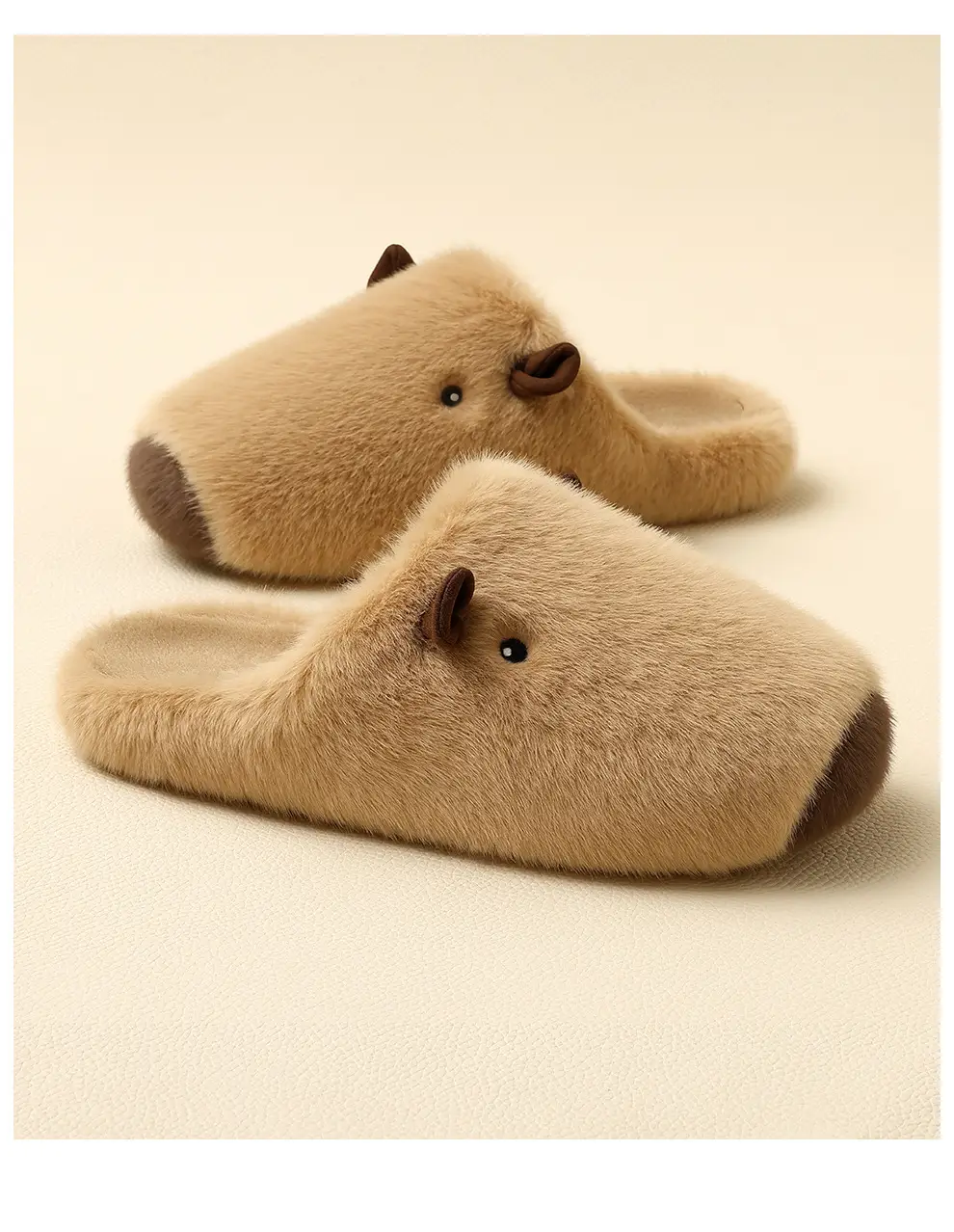 Kapibala Cartoon Cotton Slippers Women's Winter New Baotou Indoor Cute Home Use Couple Cotton Slippers Men's Wholesale — feature 5