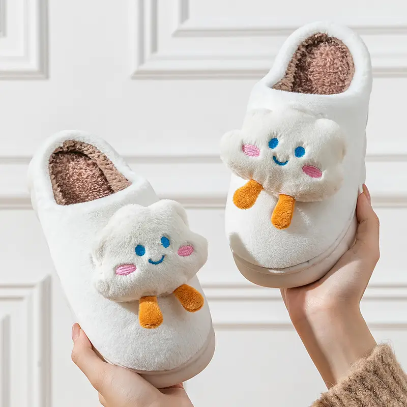 Cute Cloud Slippers for Women Purple Warm Winter - Image 5