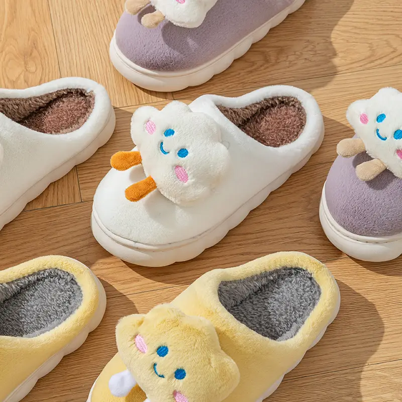 Cute Cloud Slippers for Women Purple Warm Winter - Image 7