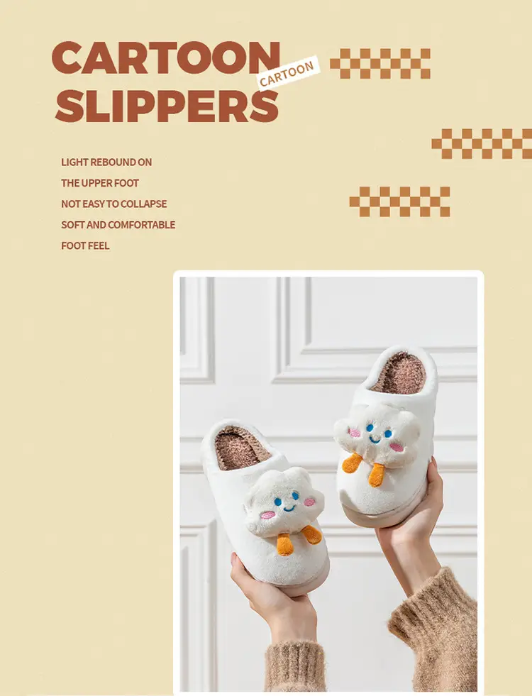 Cute Cloud Slippers for Women Purple Warm Winter — feature 12