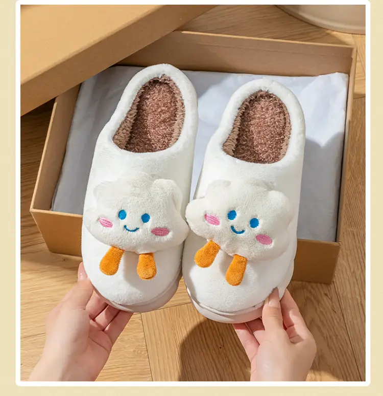 Cute Cloud Slippers for Women Purple Warm Winter — feature 13