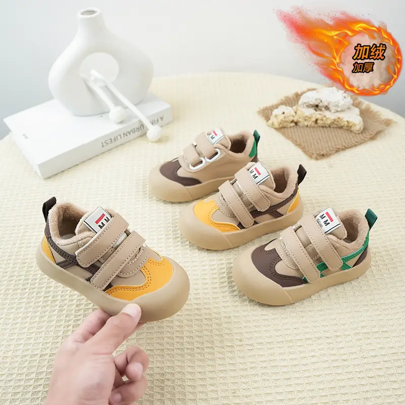 Winter Fleece Lined Kids Shoes for 1-3 Year Olds - Image 4