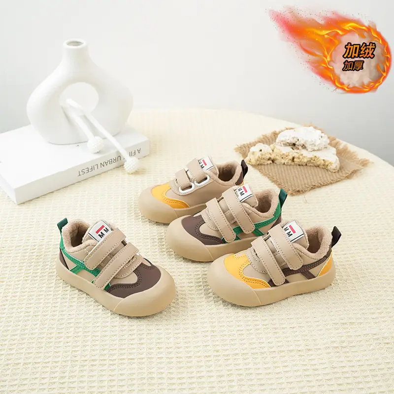 Winter Fleece Lined Kids Shoes for 1-3 Year Olds - Image 5