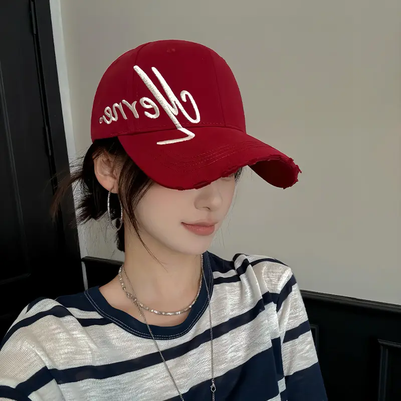 2025 Women Baseball Cap with Wide Brim & Sun Protection