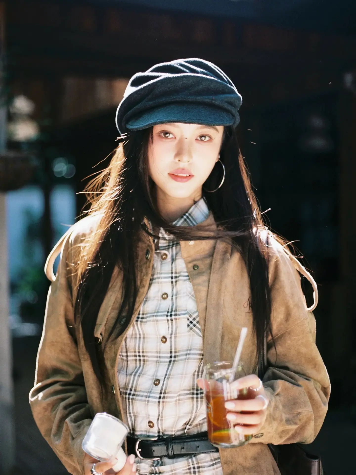 Japanese Style Flat Cap Yamamoto Style 2025 Winter Black — feature 1