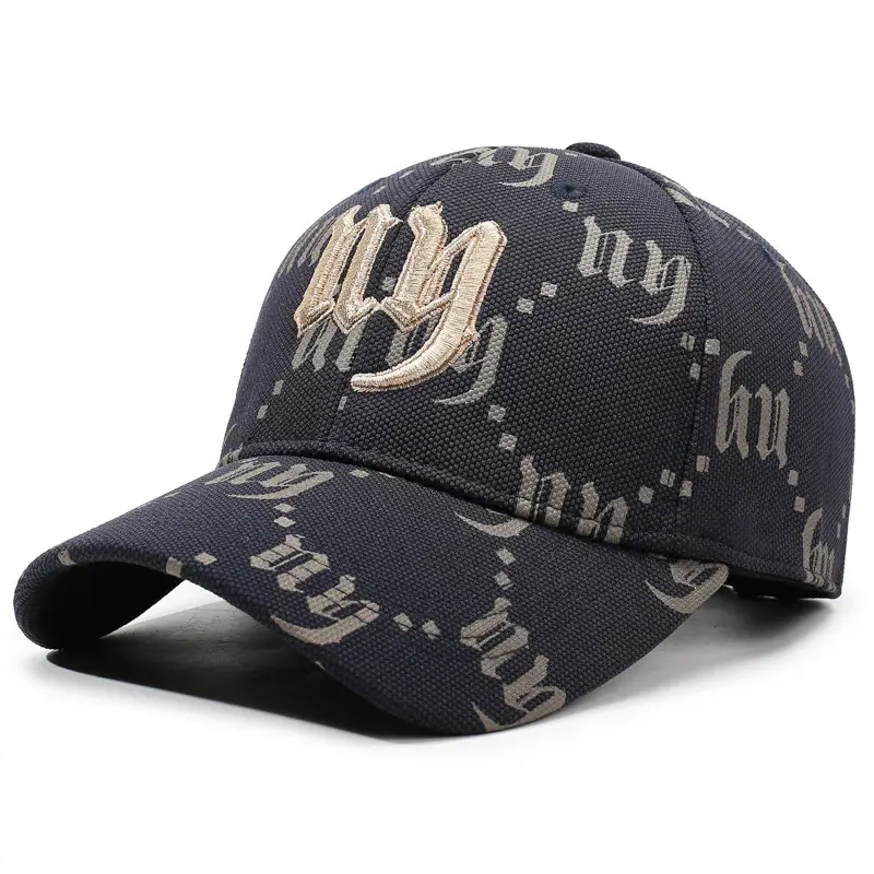 Unisex Brown Embroidered Baseball Cap with Full Print - Image 3