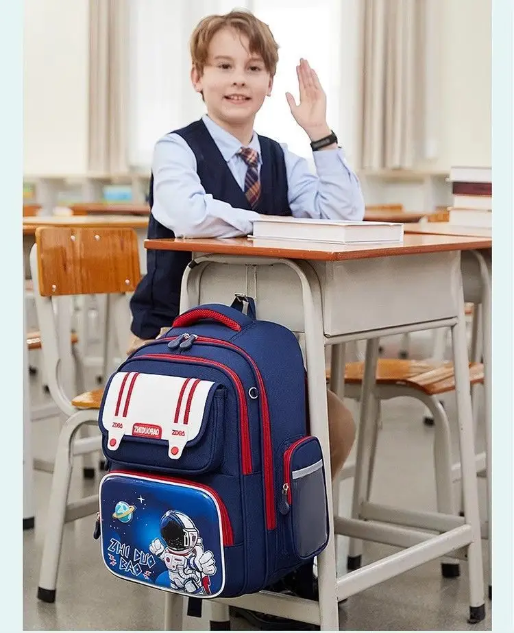 Schoolbags for Boys, Primary School Students, Grades 1, 2, 3 to 6, Astronaut Spine Protection, Burden Reduction, Waterproof Boy and Kidsren's Backpack — feature 26