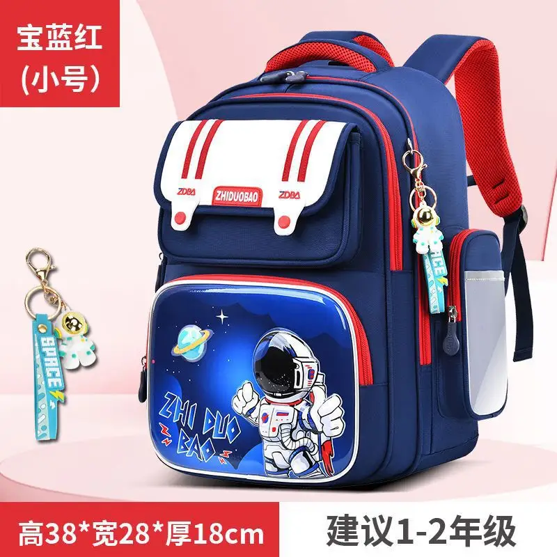 Schoolbags for Boys, Primary School Students, Grades 1, 2, 3 to 6, Astronaut Spine Protection, Burden Reduction, Waterproof Boy and Kidsren's Backpack