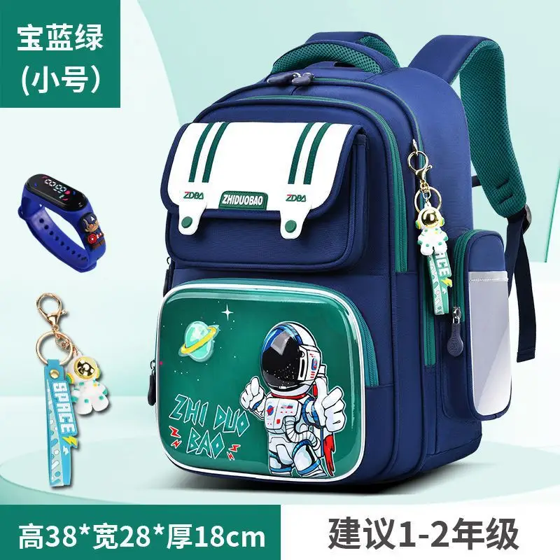 Schoolbags for Boys, Primary School Students, Grades 1, 2, 3 to 6, Astronaut Spine Protection, Burden Reduction, Waterproof Boy and Kidsren's Backpack
