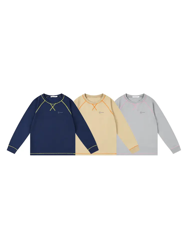 Kids Dark Gray Long Sleeve T-Shirt Quick Dry