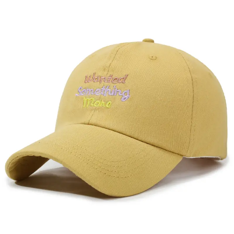 Women's Beige Embroidered Duckbill Cap Large