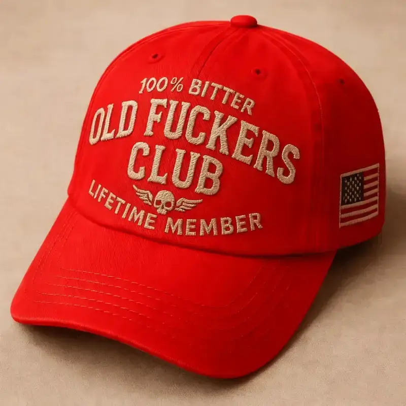 Men Old Fucker Hat 100% Bitter Wash Cotton Baseball Cap - Image 6