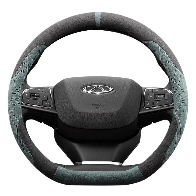 Chery Tiggo 8/9 Tiggo 8Pro/Plus Tiggo 7Plus Arrizo 8/5 Steering Wheel Cover Suede Leather All Year Round