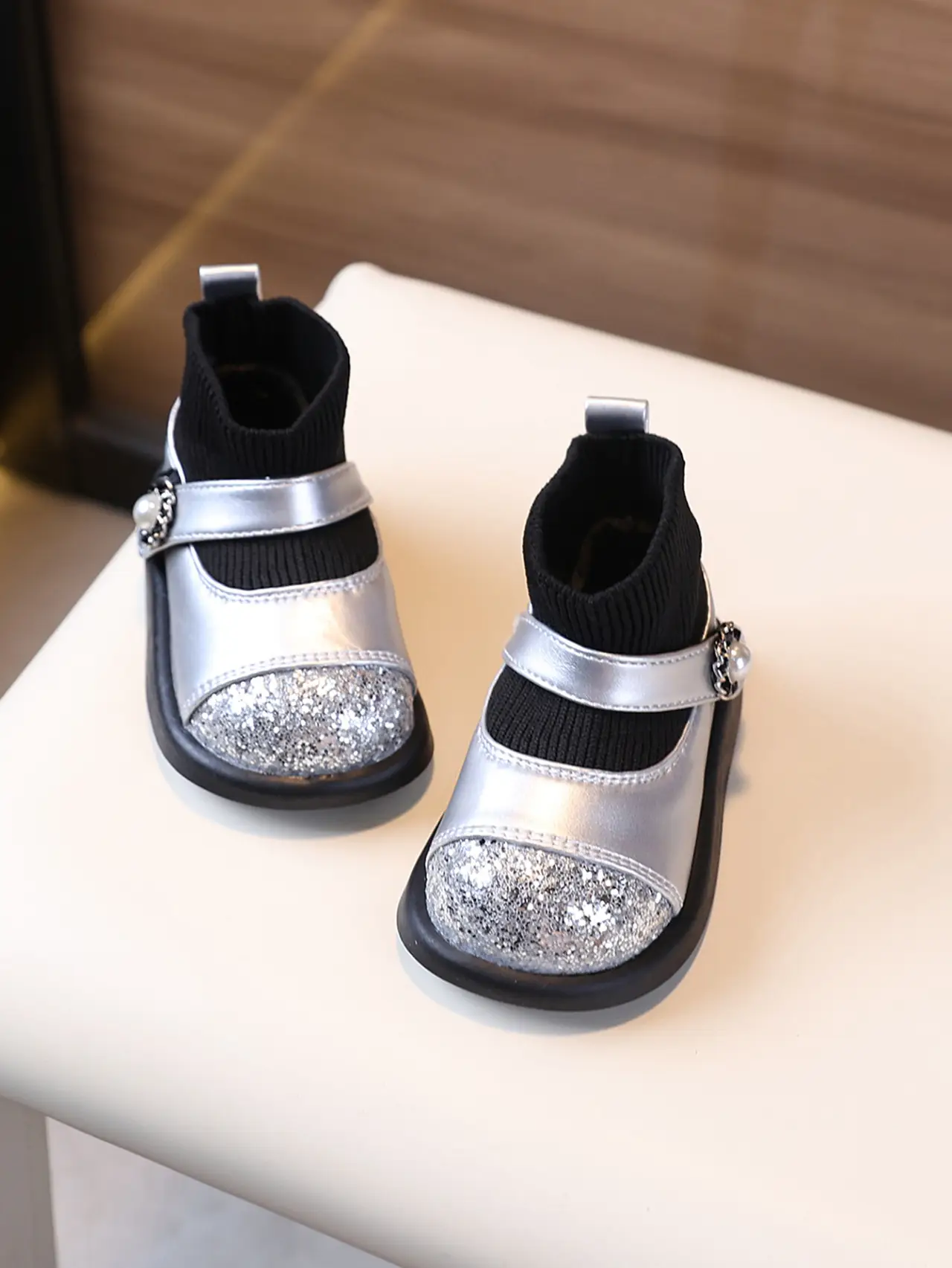 Toddler Princess Shoes Black Soft Sole 1-3Y — feature 10