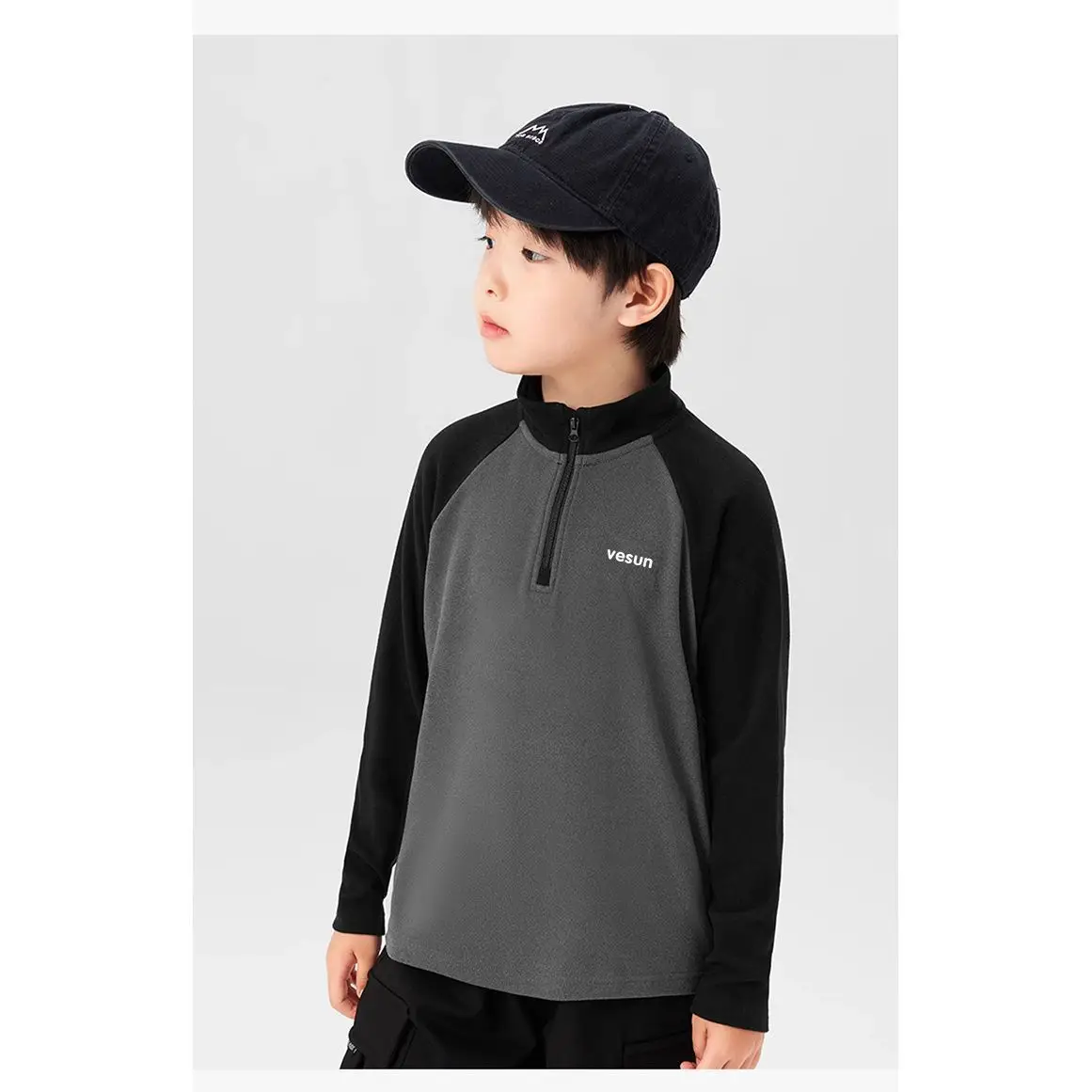 Children Thermal Base Layer T-Shirt Green Black Derong - Image 17