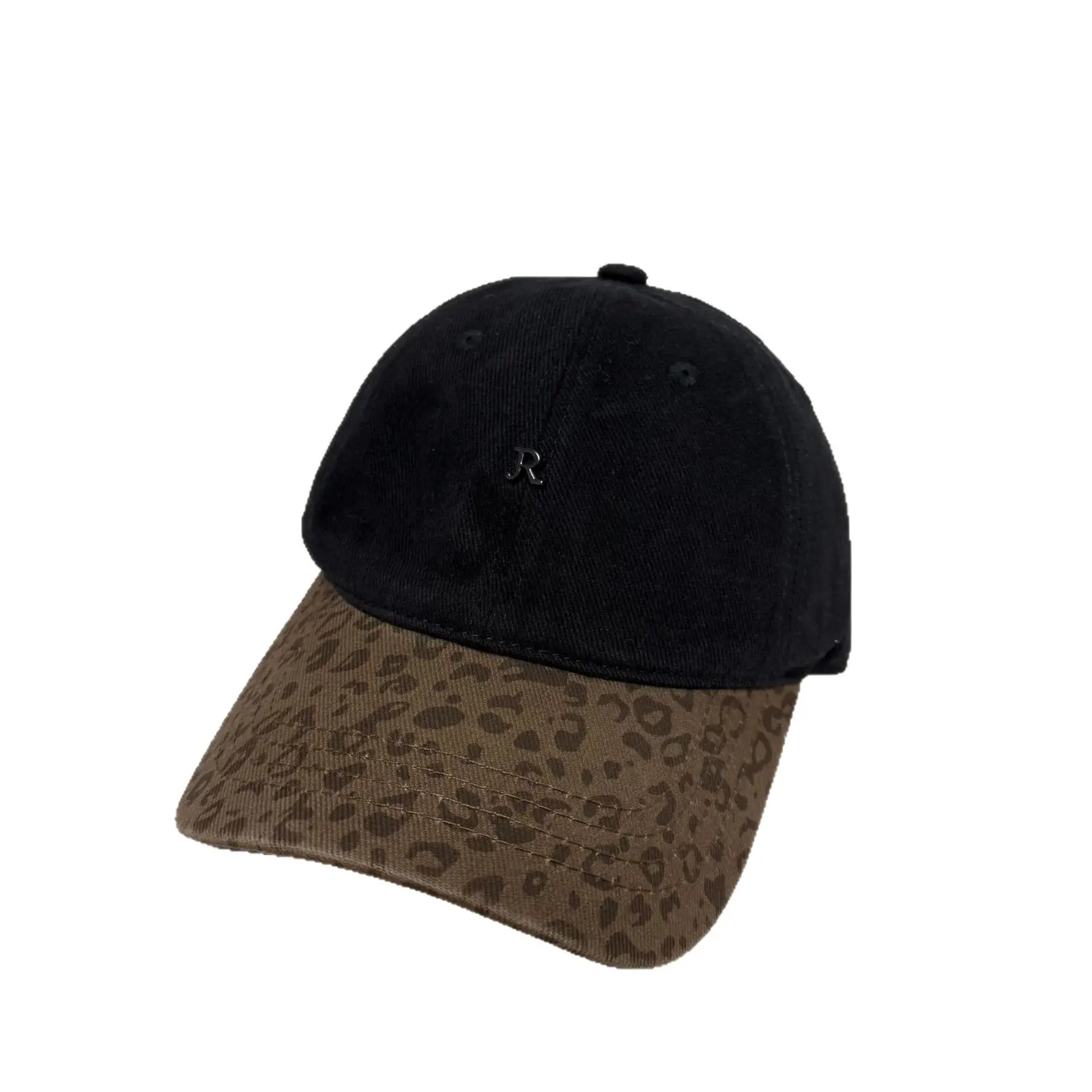 Korean Leopard Print Cap for Men Women Maroon - Image 9