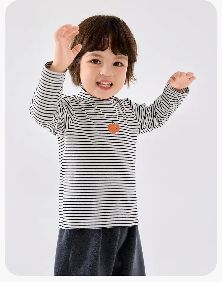Baby T-Shirt Cream Red Lip Print Autumn Boys — feature 11