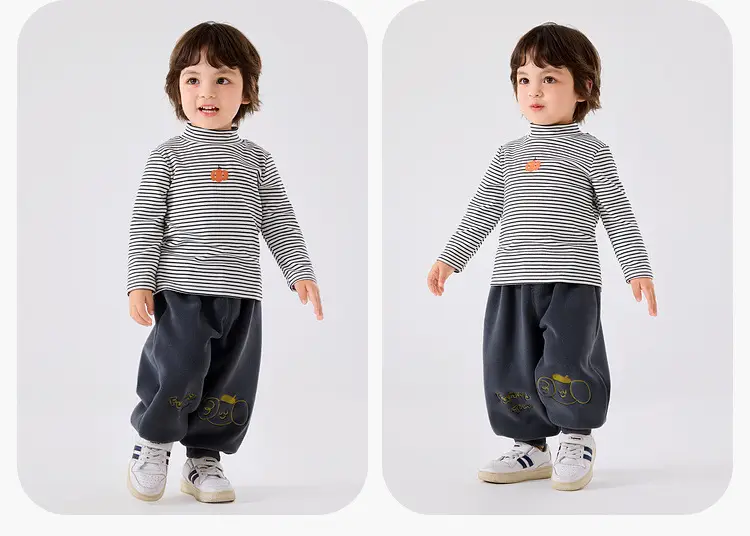 Baby T-Shirt Cream Red Lip Print Autumn Boys — feature 12