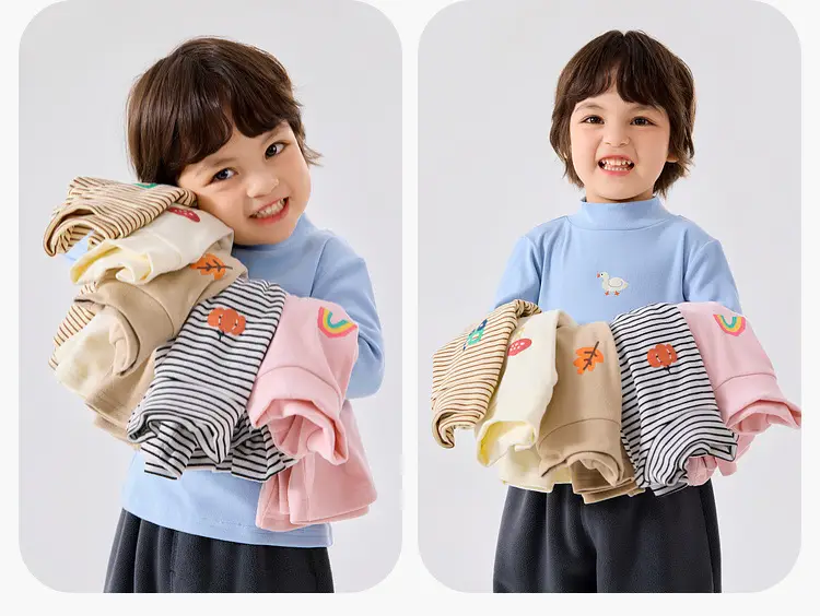 Baby T-Shirt Cream Red Lip Print Autumn Boys — feature 13