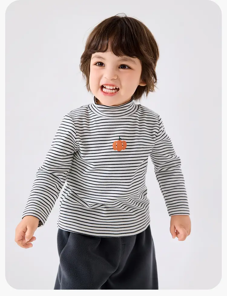 Baby T-Shirt Cream Red Lip Print Autumn Boys — feature 9