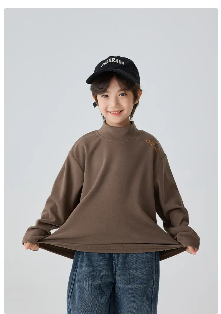 Haima Boys Thermal Base Layer T-Shirt Yellow Winter Inner Layer — feature 16