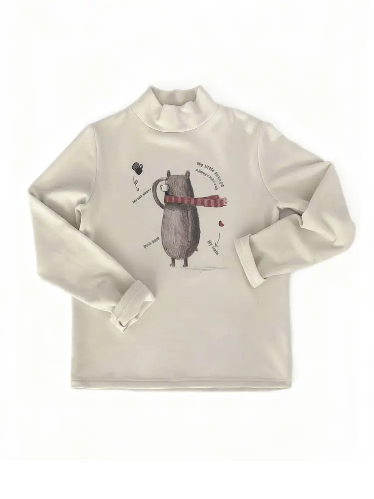 Boys Fleece Long Sleeve T-Shirt Grey Black Winter 2025 - Image 6