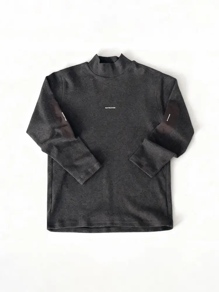 Boys Fleece Long Sleeve T-Shirt Grey Black Winter 2025 - Image 8
