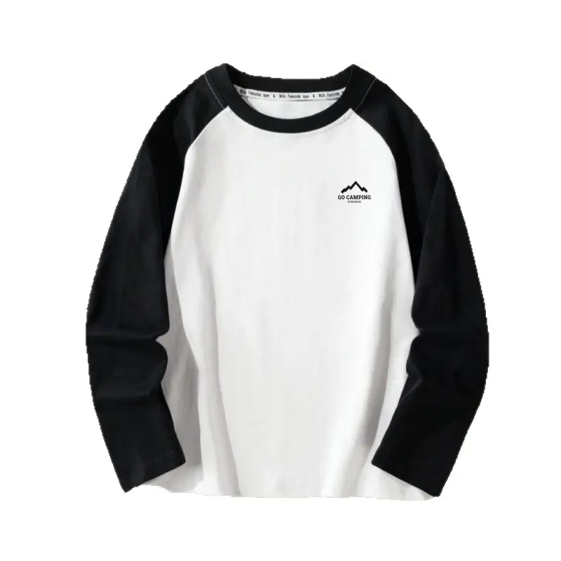 Boys Long Sleeve T-Shirt White Black Spring Autumn 2026