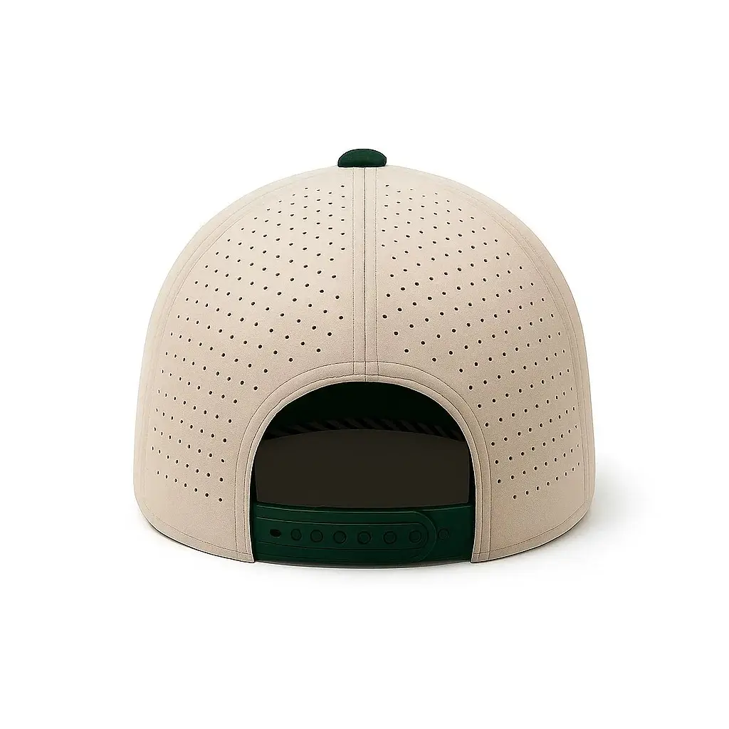Men Green Beaded Cap with Venting - Image 13