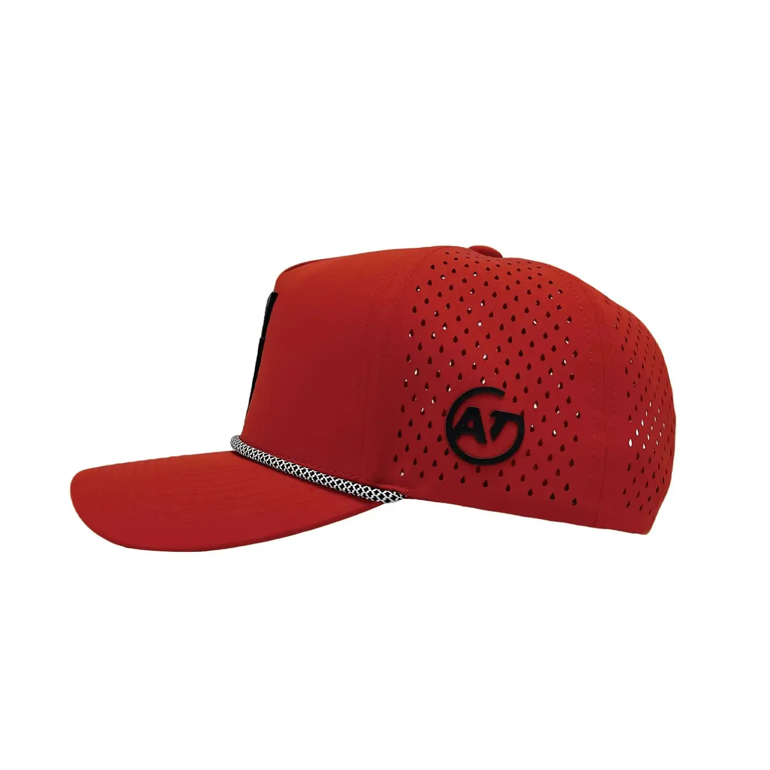 Men Green Beaded Cap with Venting — feature 11