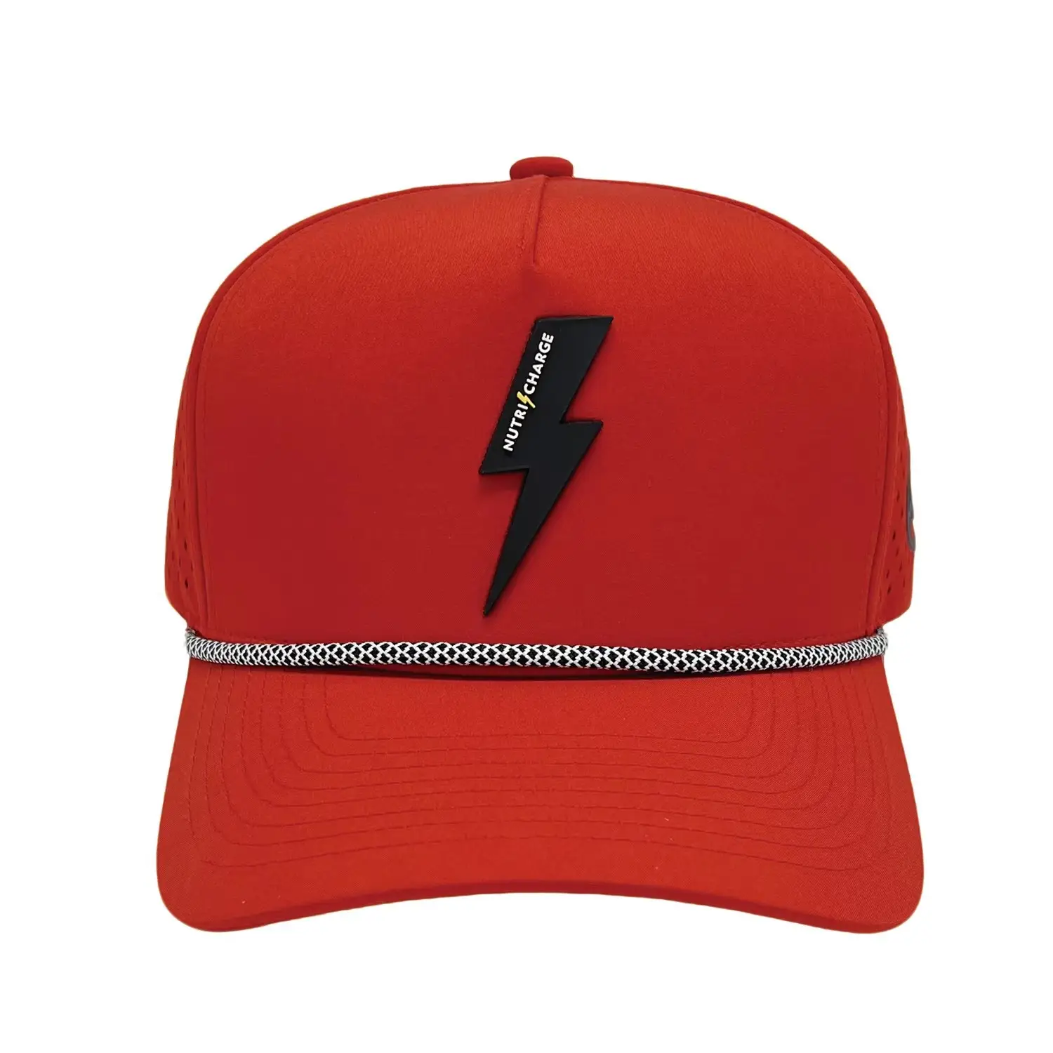Men Green Beaded Cap with Venting — feature 12