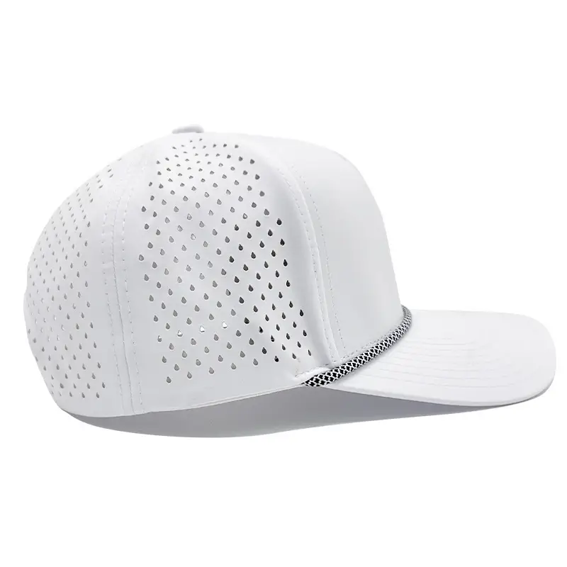 Men Green Beaded Cap with Venting — feature 7