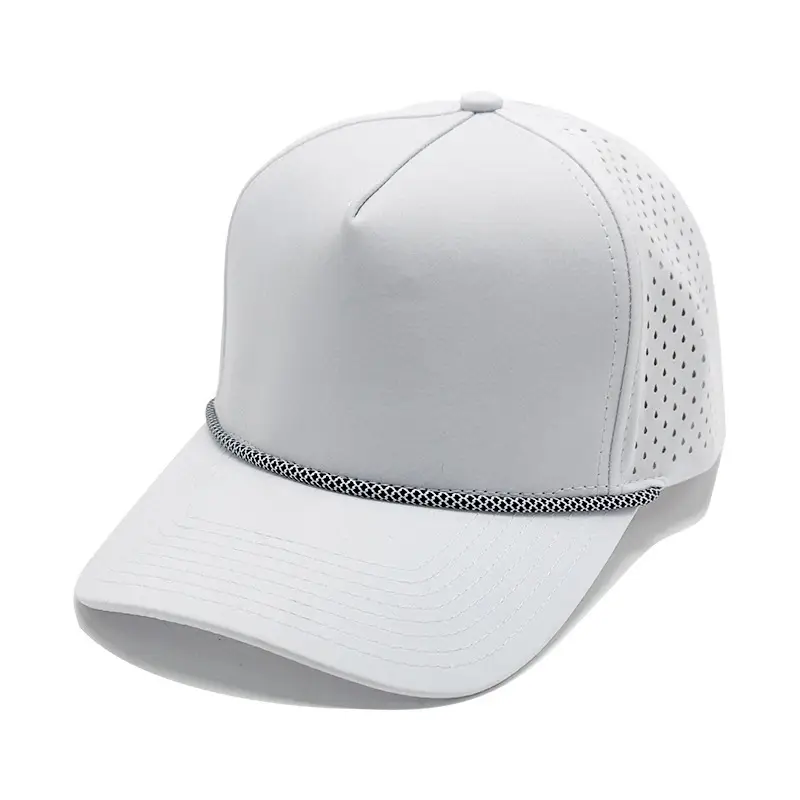 Men Green Beaded Cap with Venting