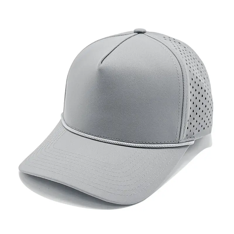 Men Green Beaded Cap with Venting - Image 4