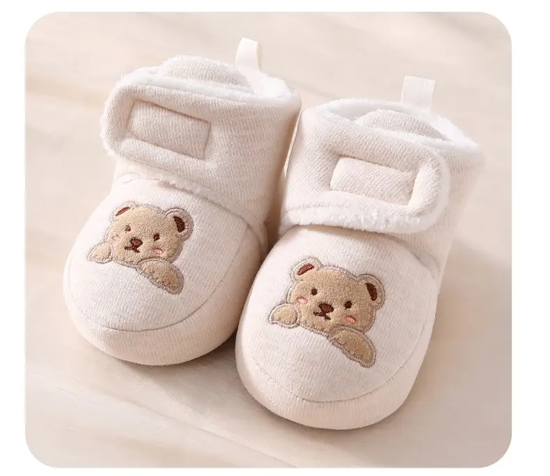 Jingqi Baby Fleece Lined Shoes 0-12M Winter Warm Non-Fall — feature 14